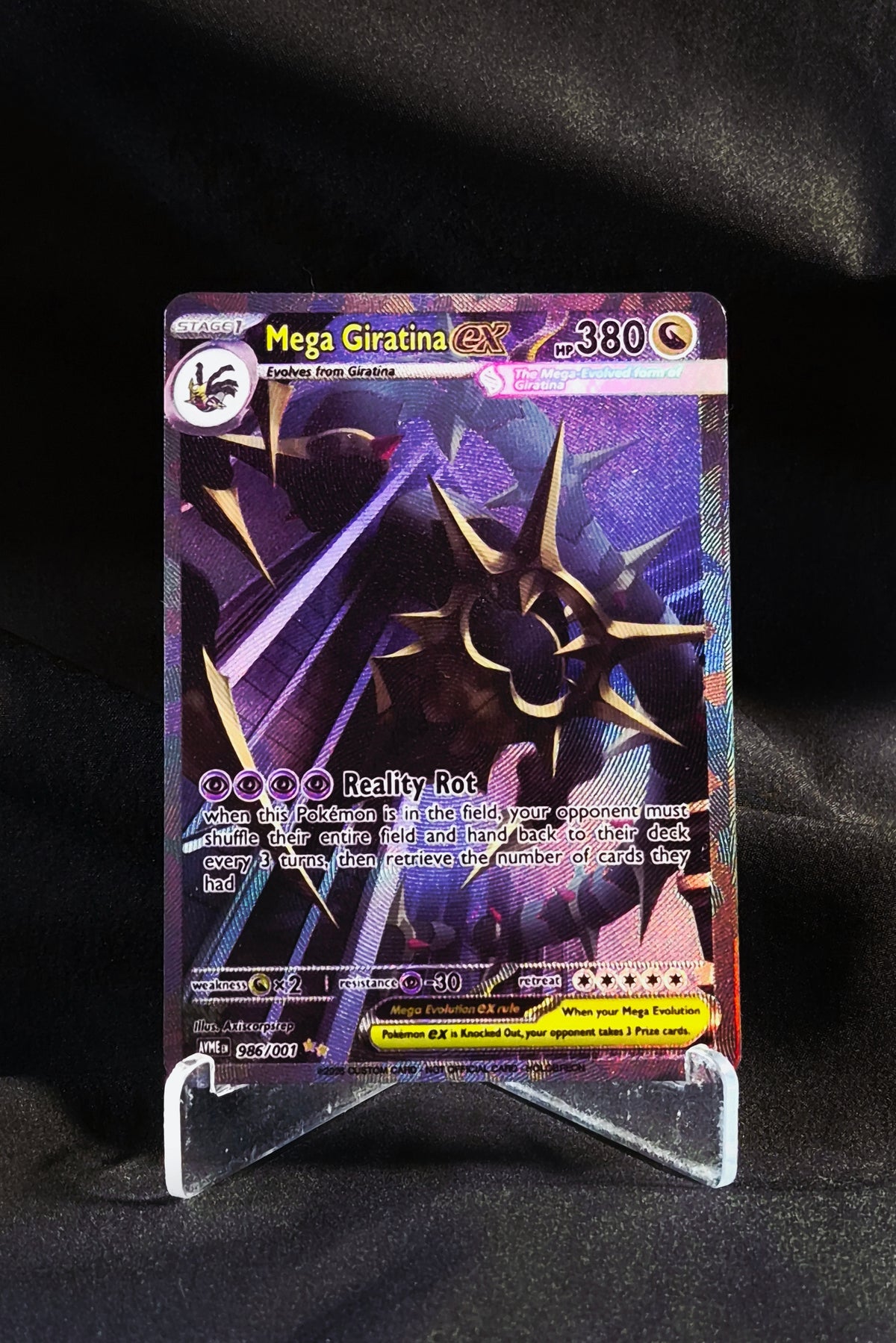 Custom TCG Card | Mega Giratina EX | Artist: AxisCorpsRep